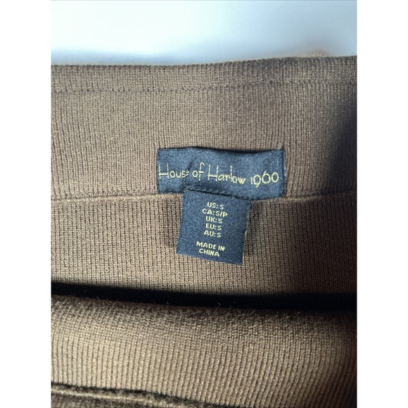 House of Harlow 1960 Knit Long Midi Skirt Brown‎ size S - Picture 5 of 5